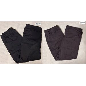 BC Clothing Co Men’s Large x 30 work Pants lined (lot of 2) Black/Grey Hike Camp